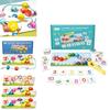 Wooden Caterpillar Number Matching Puzzle Educational Toy For Kids Learning And Development