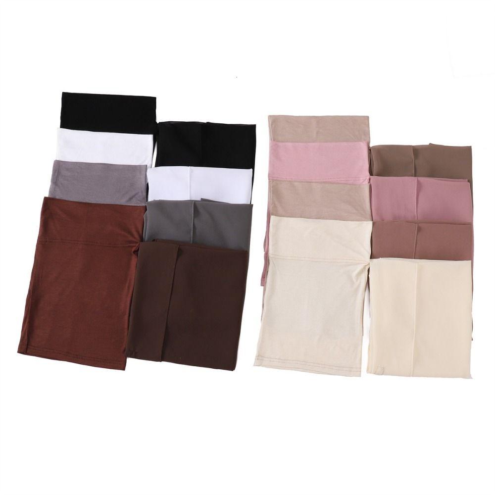 2in1 Instant Chiffon Hijab Scarf Bulit-In Magnets Islamic Head Wrap Female Musulman Bandana Women