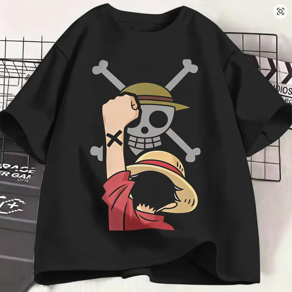 Ones Pieces Anime T Shirt Summer Fashion T Shirts Unisex 100 Cotton Comfortable Plus Size Top Tees Shortsleeve Vintage Tshirt