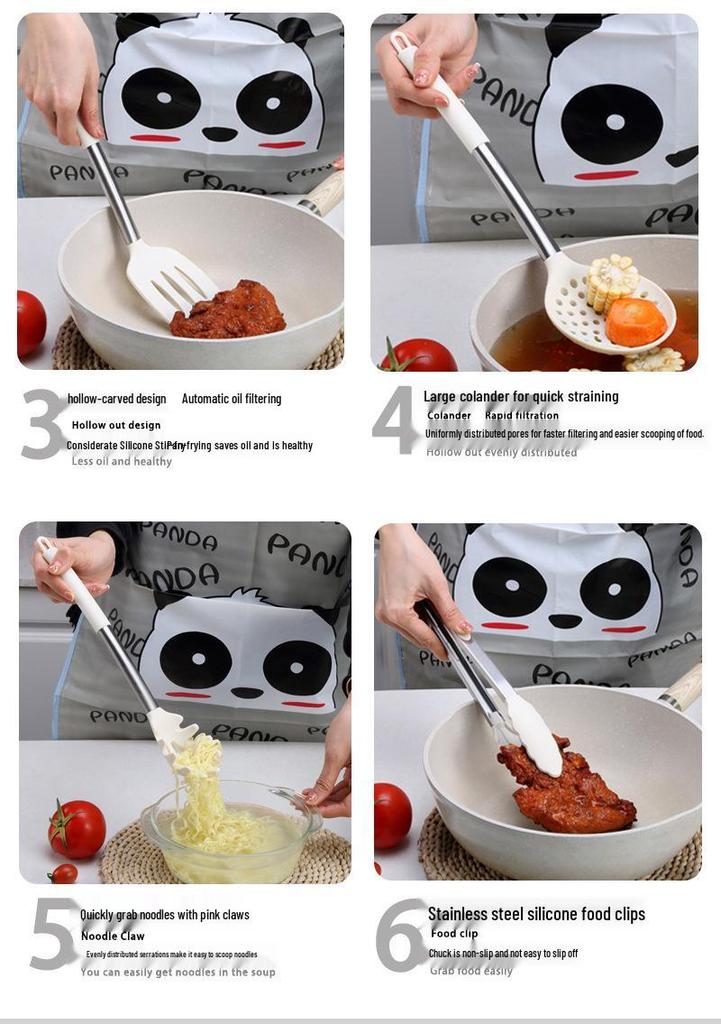43-Piece Silicone Utensil Set: Heat-Resistant Non-Stick Spatulas & Stainless Steel Kitchen Tools.