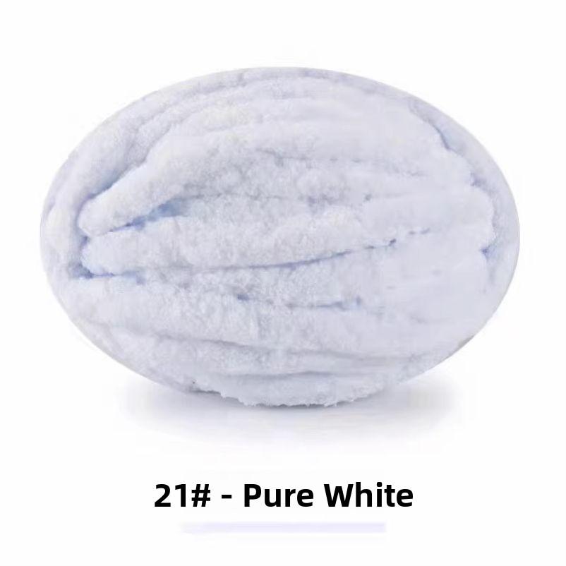 Handmade DIY Rainbow Adient Yarn Scarf Tail Line Finger Knitting Cozy Nest Cuion Thi Ice Strip Yarn