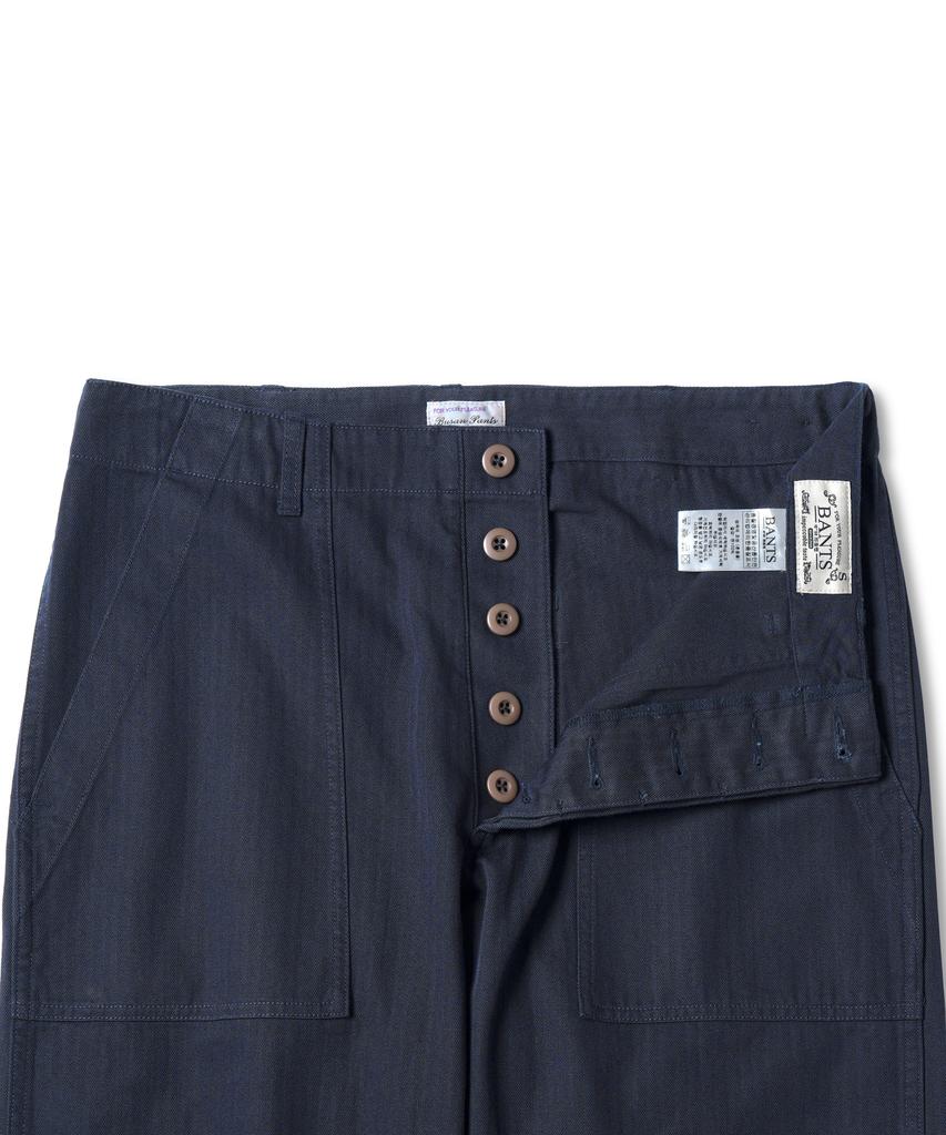 Bancheu Npg Hbt Cotton One Wash Fatigue Pants - Navy