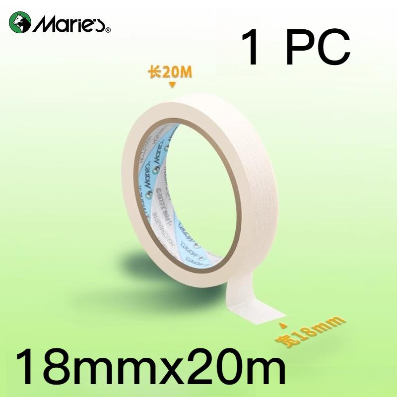 MARIE S Masking Tape Artist-Grade Masking Tape for Fine Arts Students Tear-by-Hand Masking Tape for White Space Preservation