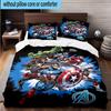 3pcs Heros 3pcs Bedding,Including 3pcs Duvet Cover And 2pcs Pillowcases Perfect for Christmas,Ideal for Bedroom, Dormitory