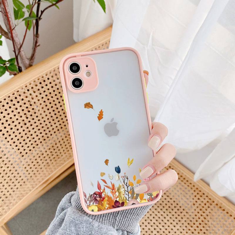 Fashion Flower Phone Case for iPhone 11 12 13 Mini Pro XS MAX 8 7 6 6S Plus X 5S SE 2020 XR Case