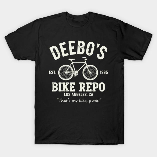 Men Black Print T-shirt Deebo S Bike Repo Est. 1995 - Vintage Logo No-Cut Transfer Paper Print Cotton Tshirt 4XL чёрный