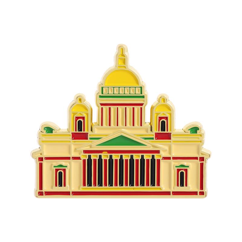 

Russia Landmark Buildings Enamel Pins St.Petersburg Church Historic Building Brooches Lapel Badge Jewelry Gifts for Friends
