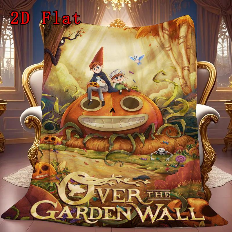 Fantasy Garden Wall 2D Flat Pattern Flannel Blanket High Quality All Seasons Warmth and Comfort Perfect for Christmas Gifts.