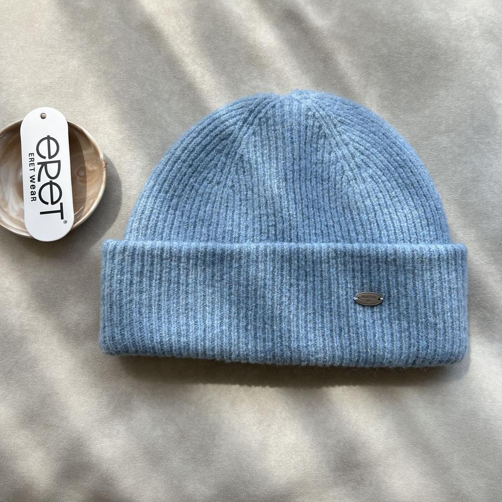New Wool Solid Color Knitted Wool Hat Women's Autumn and Winter Thickened Warm Face Small Bag Head Cold Hat