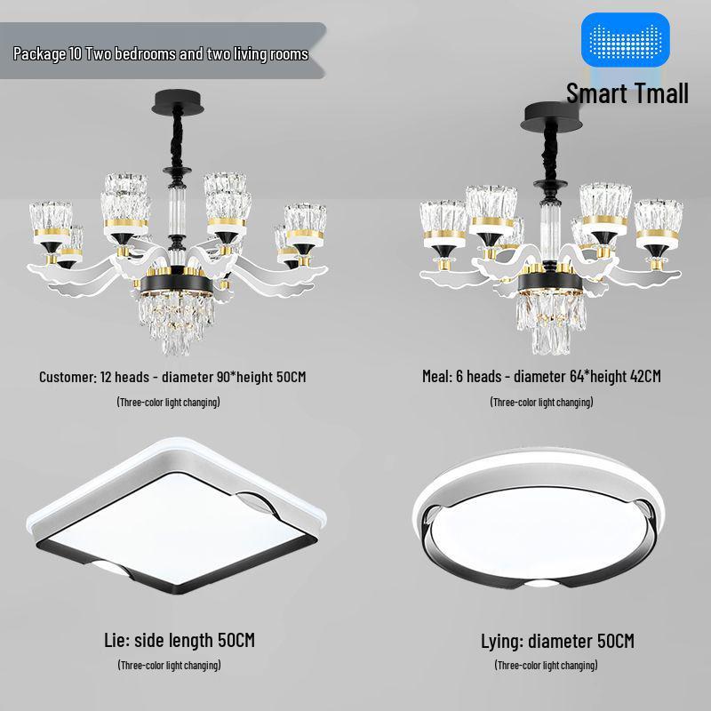 Luxury Modern Crystal Chandelier for Living Room - Elegant Luminous Fixture