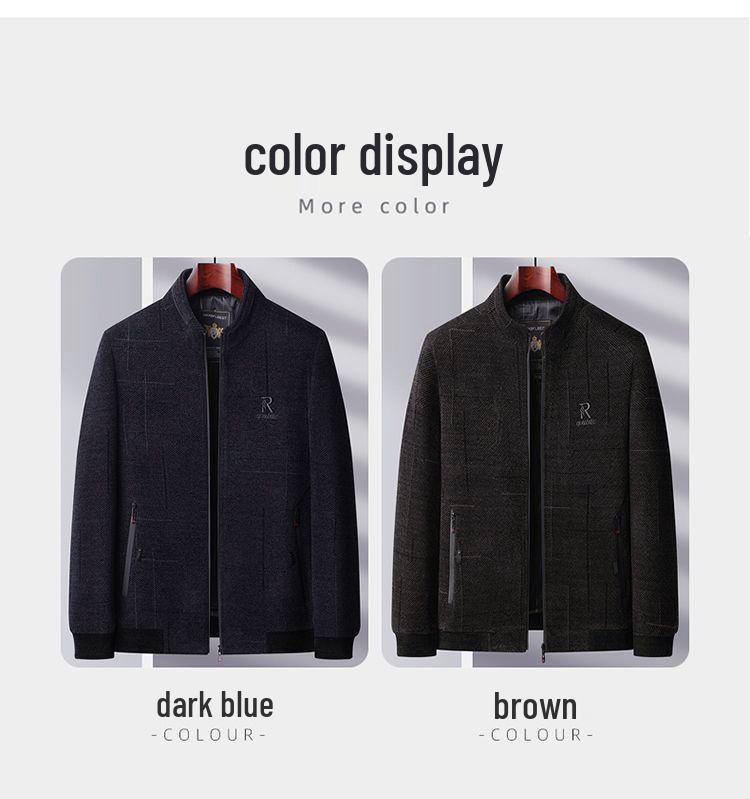 Men's Casual Spring & Autumn Jacket for Middle-aged and Elderly Fathers