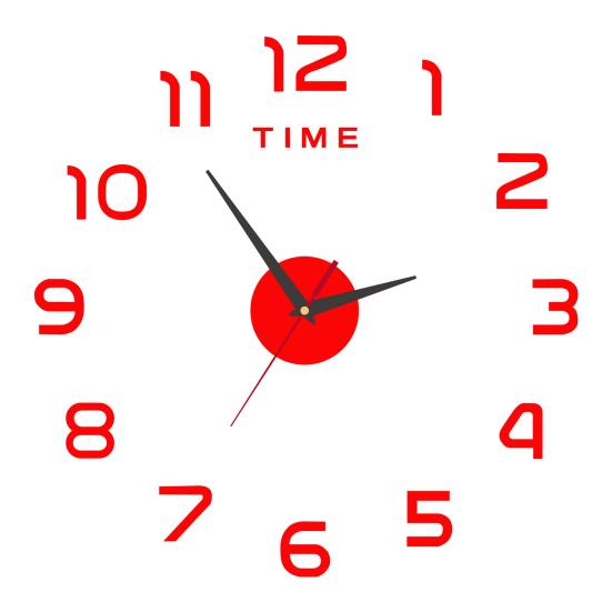 Nordic Style Wall Clock with Lasers Engraving 3D Digital Display Silent Sweep Movement Easy Installation Number Clock Room Decor
