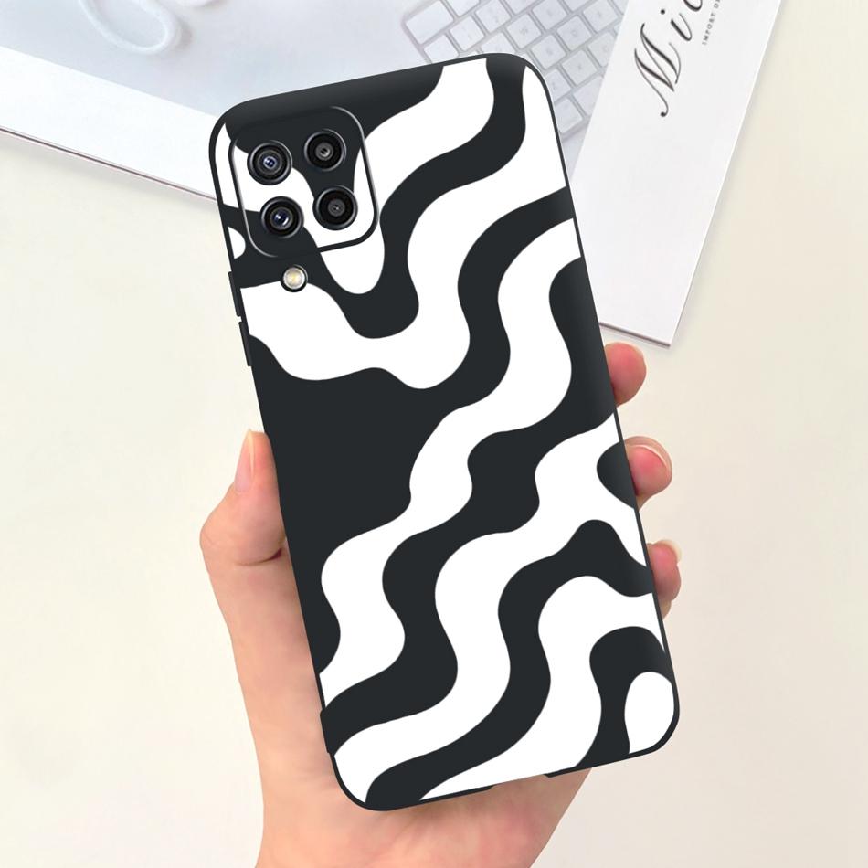 Für Samsung Galaxy M22 F22 Hülle Samsung M22 F22 4G SM-M225F E225F Mode Mond Design Weiches Silikon Schutzhülle Handyhüllen
