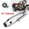 Universal Motorcycle Exhaust Muffler Retro Vintage Classic Electroplating Escap Moto for Cg125 Sr400 Cb500 Vt500 CM300 500 Cafe