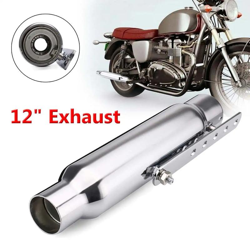 Universeller Motorrad-Auspuffschalldämpfer Retro Vintage Klassisch Galvanisiert Escap Moto für cg125 sr400 cb500 vt500 CM300 500 Cafe