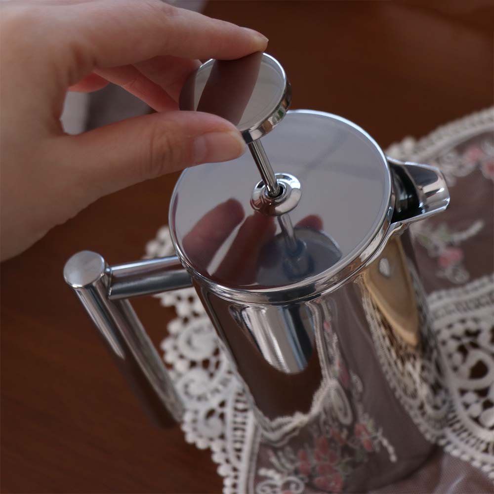 350ml Coffee Maker Pot Double Walled Espresso Coffee Pot French Press Coffee Maker Camping