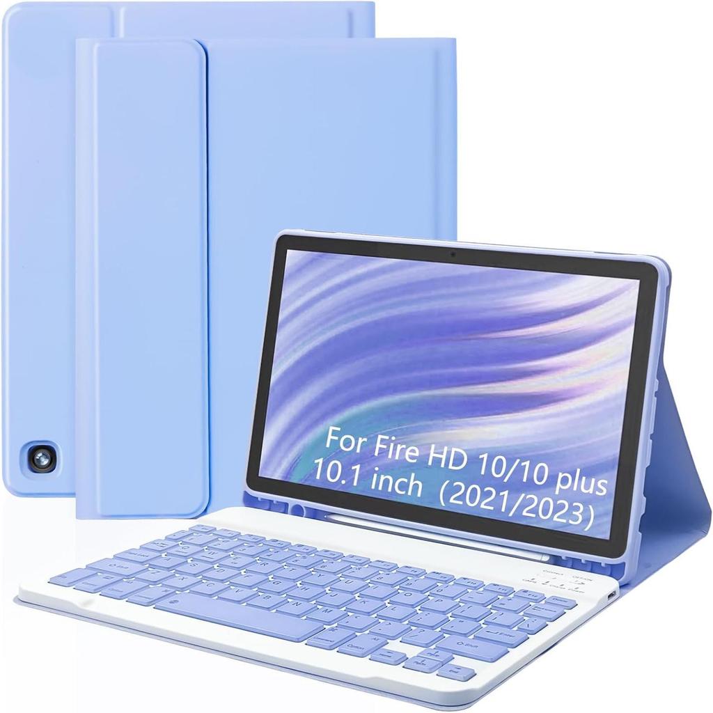 Kit Tabletă Fire HD 10.1" cu Tastatură Magnetică Bluetooth și Protecție Iluminată 11