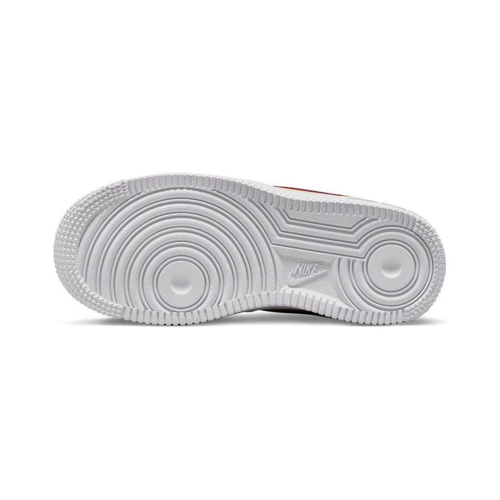 Nike Air Force 1 Low Ps Non-Slip Durable Breathable Low-Top Kids Skate Shoes Kids Sneakers White Yellow Pink FJ3484-800