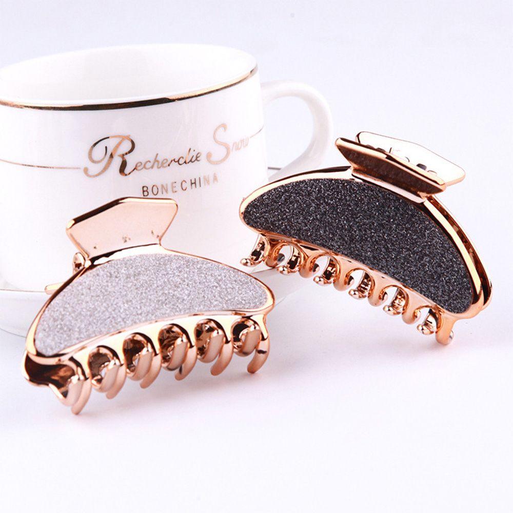 

Female 1 Pcs Glitter Scrub Disk Hair Accessories Claw Clips Crab Claw Hair Claws Bathing Clip