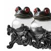 3 In 1 Gewürzgläser Set Handgefertigte Hexenhafte Frosch Apotheker Gewürzgläser Klar Einzigartige Vintage Gläser mit Froschdeckeln Aufbewahrungsbehälter