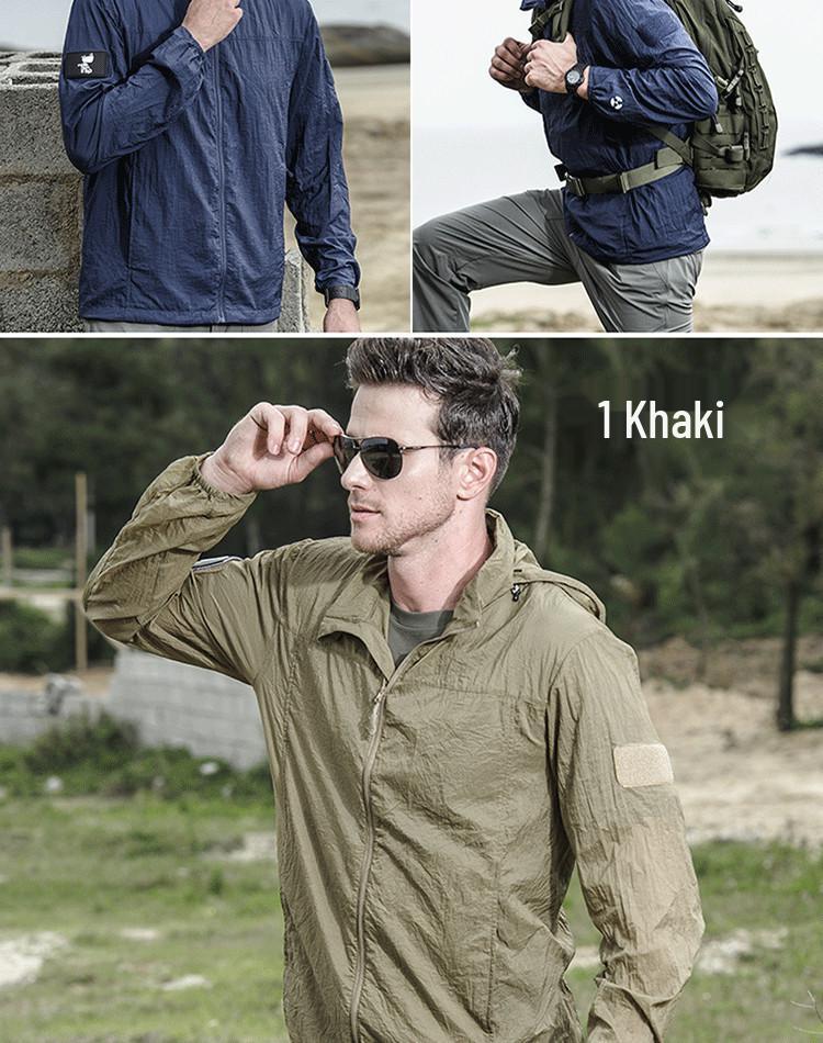 Consul Men's Ultra-Thin Waterproof Windbreaker - Summer Sun Protection Quick-Dry Jacket