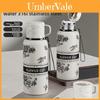 Flower Insulated Travel Mug With Leak Proof Lock For Office And Outdoor Use