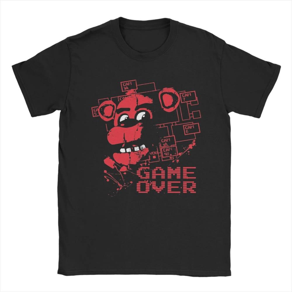 

Чоловічі Весна Літо Пастка FNAF У Фредді Труба Футболки Вінтаж 100% Бавовна Одяг Вінтажний Короткий Рукав Круглий Виріз Футболка XXL