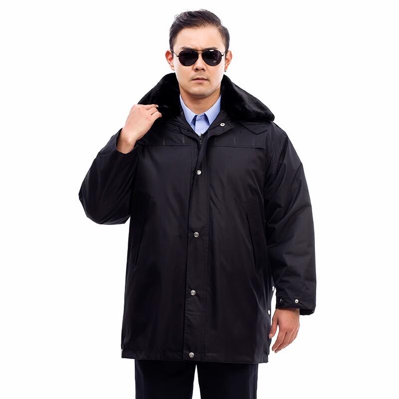 Ant Traveler Wool Fleece Security Guard Winter Overcoat