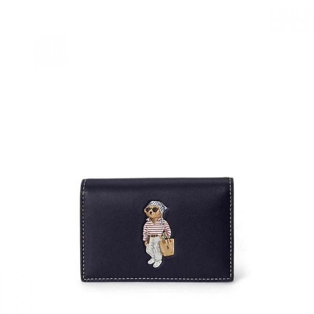 

Polo Ralph Lauren Women S Leather Flap Card caSe Model wapoSlg02320100410 ONE