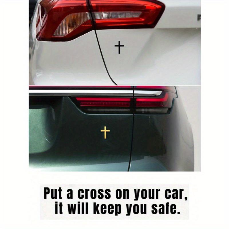 1 buc Autocolant Metalic Cruce pentru Bară de Protecție Auto, Decor Spate, Husă de Protecție Împotriva Zgârieturilor pentru Mașină