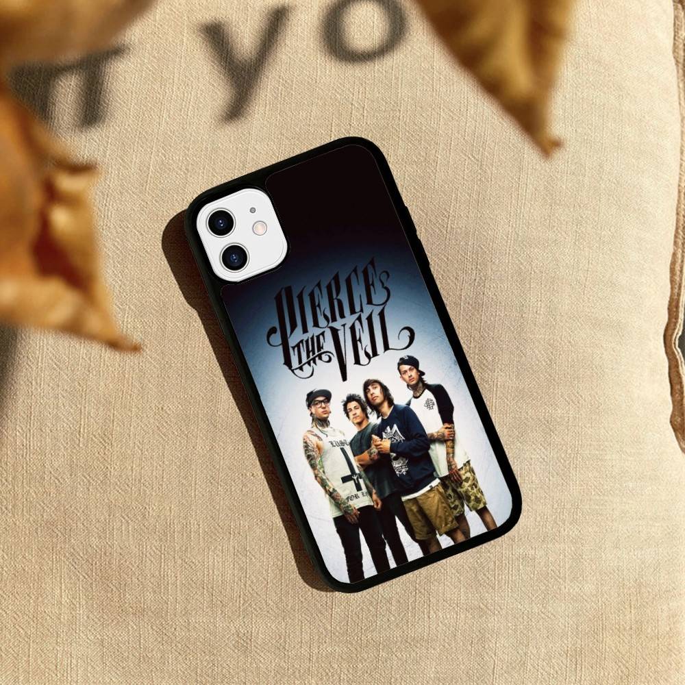 P-Pierce The Veil Band PC+TPU Phone Case For iPhone 17 16 15 14 PRO MAX 11 12 13 PLUS MINI Cover