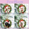 2022 New Christmas Dog Decoration Acrylic Hanging Ornament For Home And Car