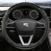 Kohlefaser Auto Lenkradabdeckung Für Seat Leon 5F Mk3 2013- Ibiza 6J Tarraco Arona Ateca Alhambra Auto Zubehör