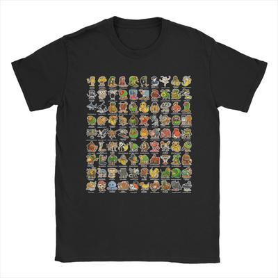 Italian Brainrot Gen Z Funny Meme 90 Brainrot Characters T Shirt Summer  Funny T-Shirts Tshirt For Men Short Sleeves Top Tees