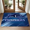 Penrith Panthers Design Crystal Velvet Rug Soft Decorative Mat for Bedroom Entrance