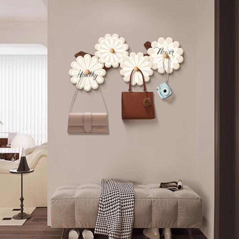 Perchero Moderno Minimalista de Pared Diseño Elegante Calidad Premium Ganchos para Ropa de Entrada Estilo de Montaje en Pared