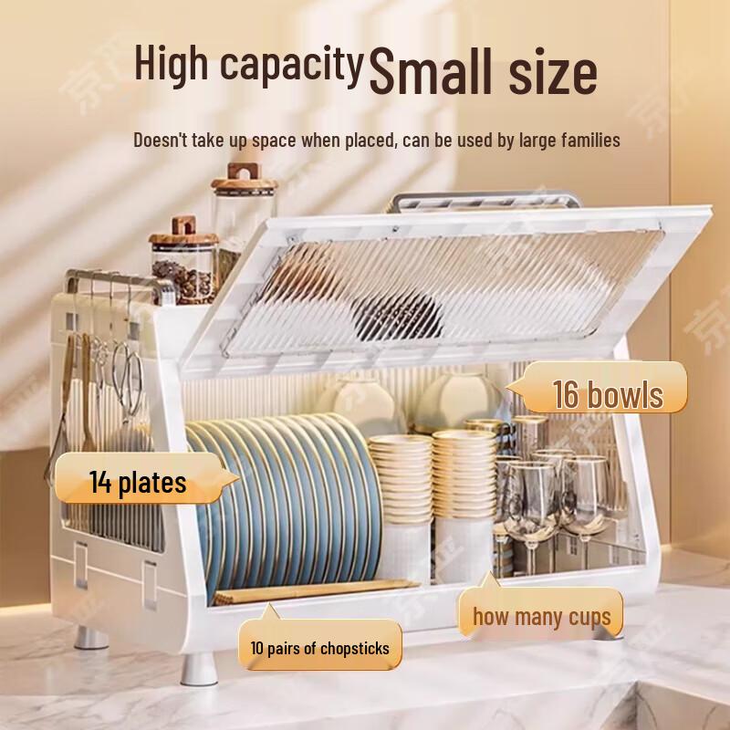 Kitchen Dish Drying and Storage Rack