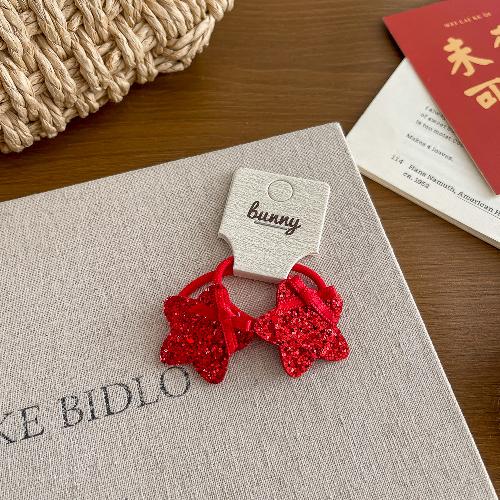 Koreanische Version von rosa und blau kariertem Liebes-Haarspange Haargummi wilde Kinder-Haaraccessoires Haarseil Seitenklemme