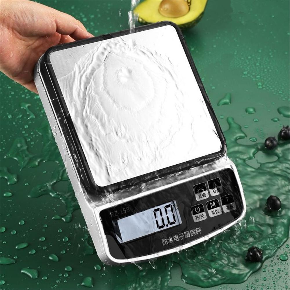 15/10/3KG Electronic Scale with Calibration Precision Digital Food Scale Baking Food Balance USB Charging Kitchen Coffee Scale