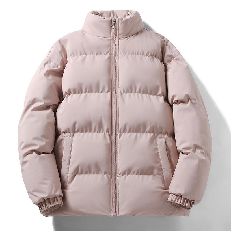 Stand-up Collar Men's Jacket Winter Casual Loose Down Coat Couple's Cotton-padded Jacket Warm Cotton-padded Jacket