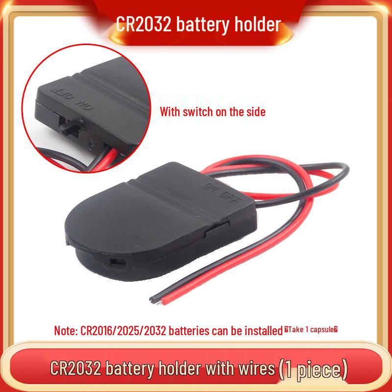 3V Coin Battery Holder for CR2032, CR1220, CR1632, CR2450 - Spring Contact SMD Connector