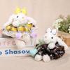 Plush Bunny Keychain With Tulip Dress For Kids And Adults