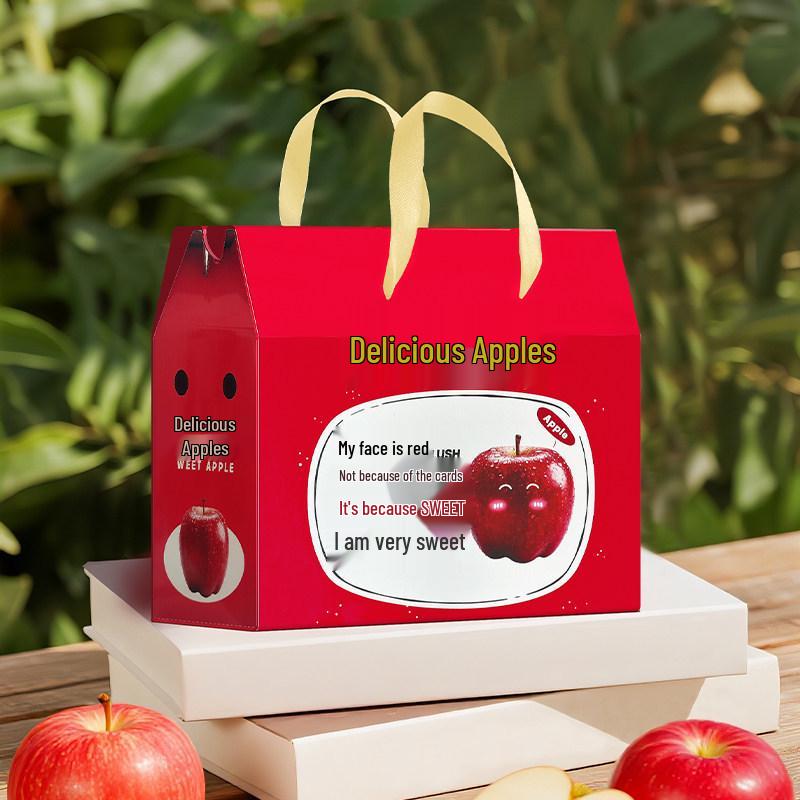 Red Fuji Apple Gift Box - Universal Empty Packaging Box