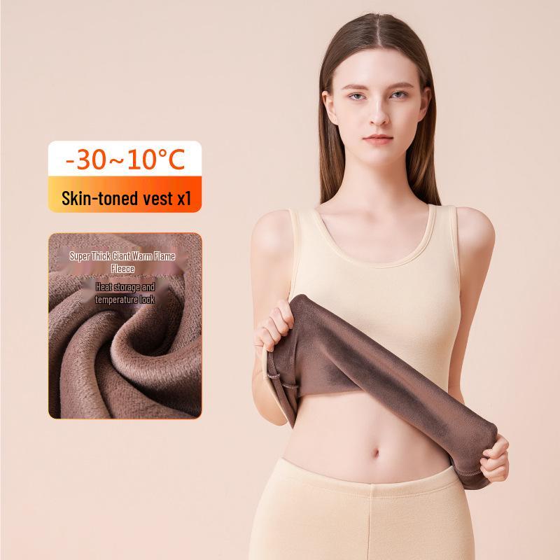

Women s Thickened Fleece-Lined Heated Vest for Winter L (105-120 jin)