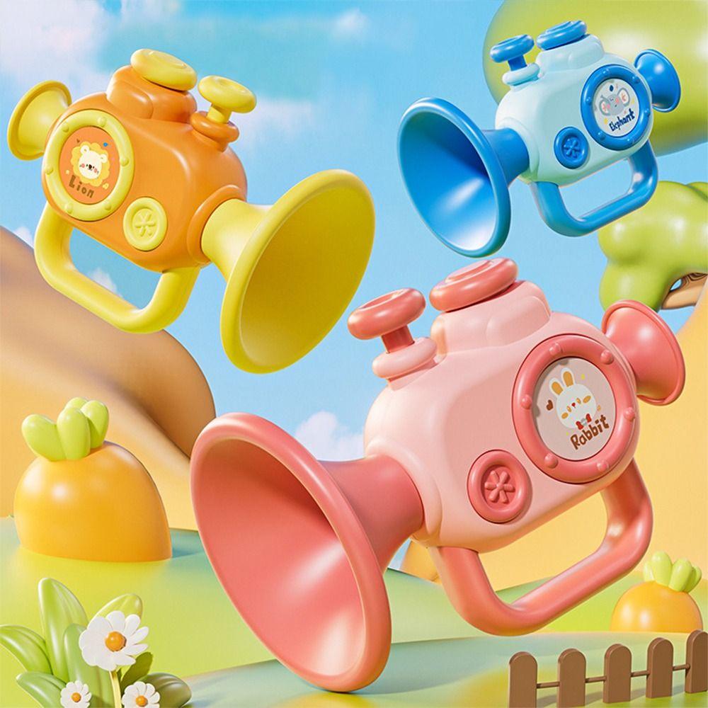 Anti-scratch Interesting Trumpet Toy Multicolor Whistle Toy Creative Music Toys  Educational