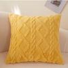 43x43cm INS Plush Pillowcase 3D Rhombus Geometry Soft Throw Pillowcase Embroidery Living Room Sofa Decor Jacquard Cushion Cover
