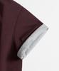 BRENSON Comfort Color Block Roll-Up Crop Short Sleeve Tee ( 4 Colors )