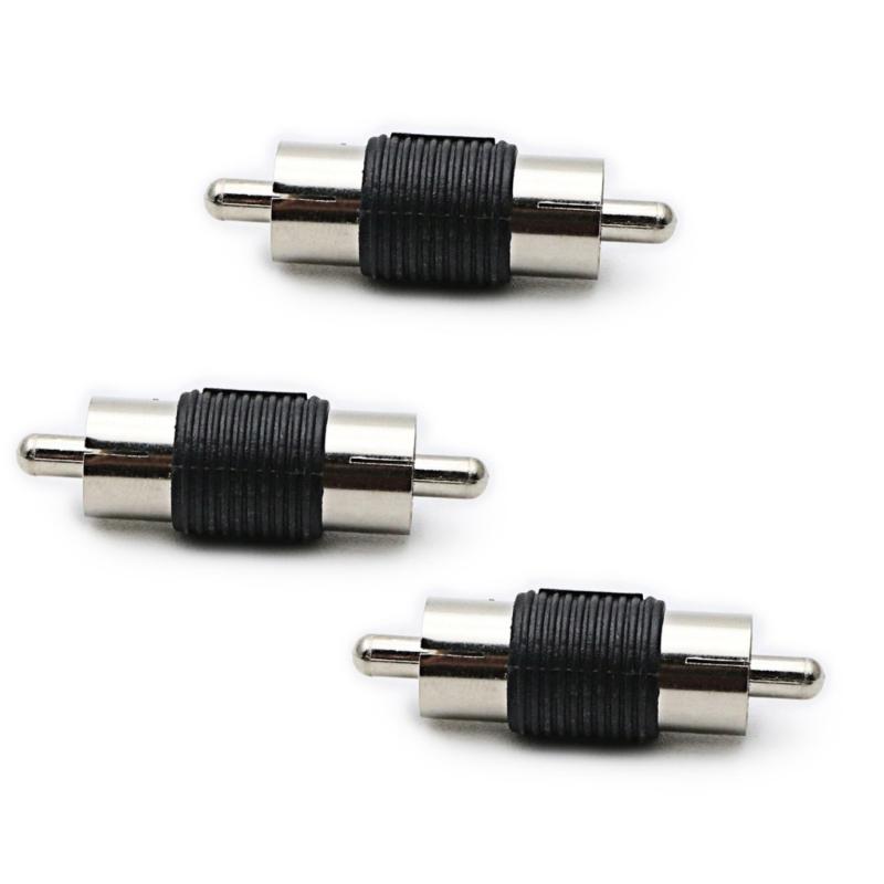 

Pack of 3 Video Male Coupler Connectors for Extending Video Cable with Quality Audios Video Transmission Not Loss Signal 1