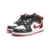 Air Jordan 1 Mid PS Schwarz Gym Rot Kinder Sneaker Weiß 640734-122
