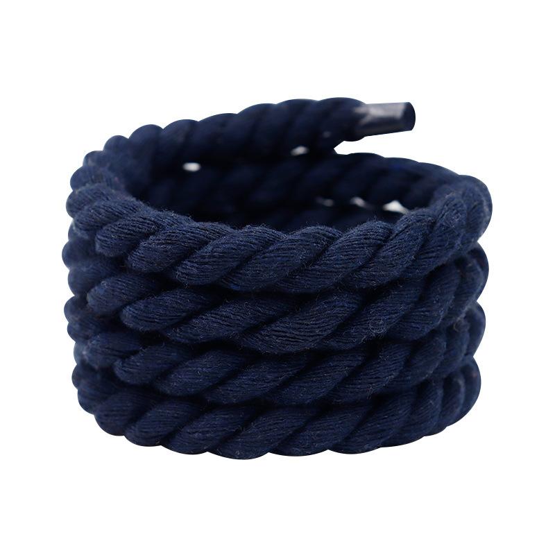 1Pair Round Shoelaces Colorful 1CM Thicker Cotton Shoelace Running Sneakers Laces 100/120/140/160CM Boots Shoe laces Shoes